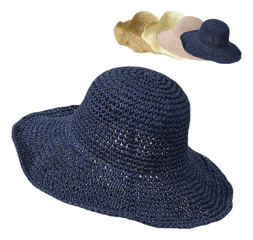 Sombrero De Paja De Moda De Verano For Mujer, Sombrero De P