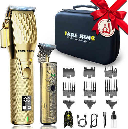 Fadeking® Professional Hair Clippers For Men - Cordless B...