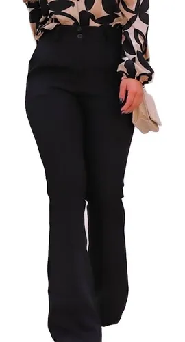 Calça social boca hotsell de sino feminina