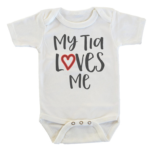 Witty And Bitty My Tia Loves Me Onesie/body De Regalo Para .
