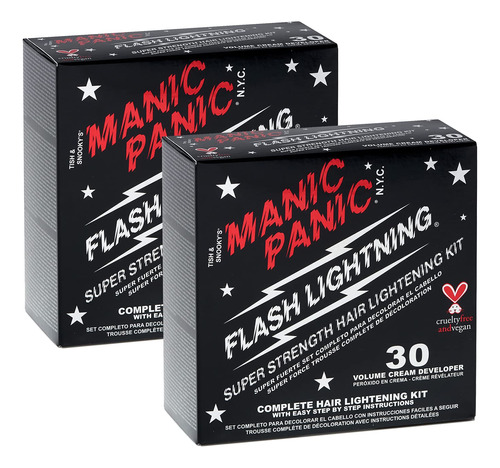 Manic Panic Flash Lightning - Kit De Blanqueador Para El Ca.