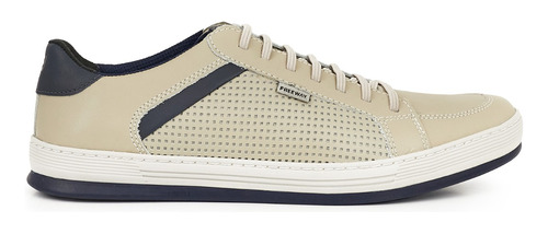 Zapatilla Hombre Cuero Urbana Sneakers Briganti Freeway Goma