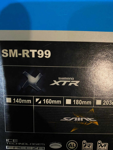 Par De Discos Novos Shimano Xtr Sm-rt99-s 160 Mm Center Lock