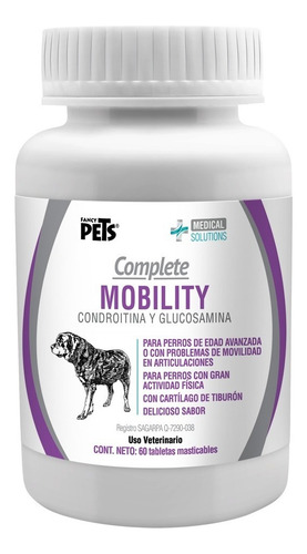 Imagen 1 de 4 de Condroitina Y Glucosamina 60 Tabs (similar Artroflex) Perros