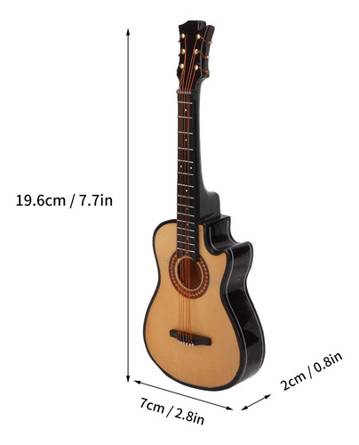 Réplica De Miniguitarra De 20 Cm, Modelo En Miniatura, Music