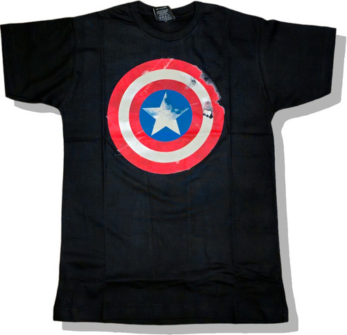 Remera Capitan America Avengers Marvel 100% Algodón Geek