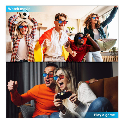 Para Óculos 3d Estéreo Para Assistir Filmes E Jogos 10pcs