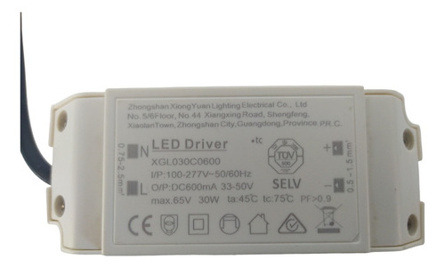 Led Driver De Corriente Constante 30w 33-50v 0,600a