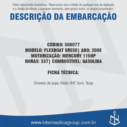 Imagem 3 de 7 de Flexboat Sr550mp 2008