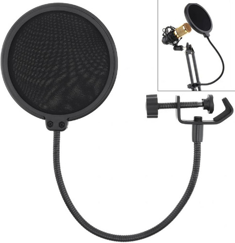 Antipops Kit Microfono Filtro Antipop Para Microfono Flexibl