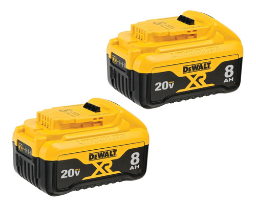 Dewalt Dcb208-2 Jgo. 2 Baterías 20v Max Xr 8ah