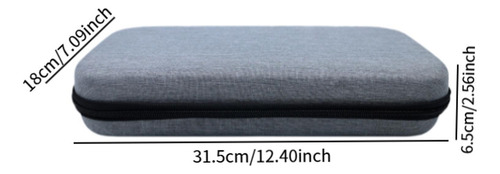 Funda Para Raqueta De Tenis De Mesa, Gris Con 2 Bandejas