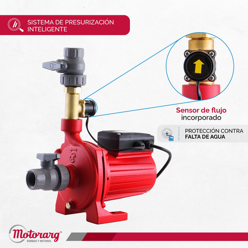 Imagen 5 de 9 de Bomba Agua Presurizadora Motorarg Tip Te 14 0.50 Hp 4 Duchas