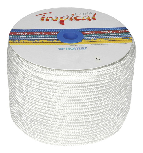 Corda Pp Tropical 12mm 140m Branca Riomar #n