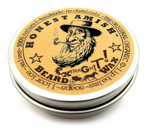 Honest Amish Cera Para Barba Firmeza Extra, Natural Y Orgáni