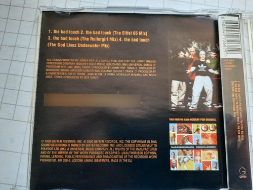 Bloodhound Gang - The Bad Touch /remixes / Cd / Europe (Usado)