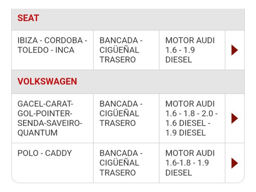 Reten Bancada Cigüeñal Seat Ibiza Córdoba Toledo Inca 6863