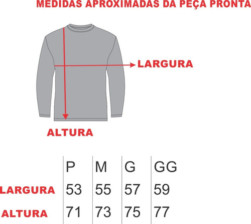 Imagem 2 de 2 de Moldes Camiseta Manga Longa Masculina