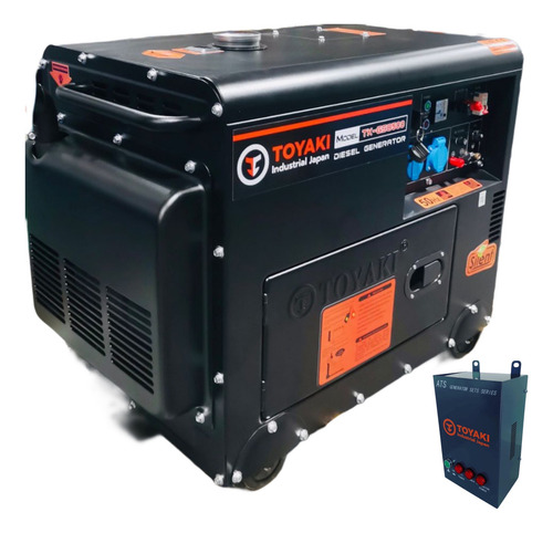Generador Diésel Insonoro 6.500w Con Ats+tablero Transf. Sec