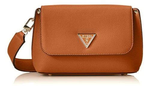 Bolsa Meridian Flap Shoulder Bag En Color Café Medio