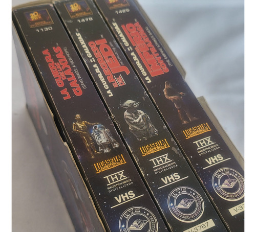 Coleccion 3 Cassetes Vhs Trilogia Starwars 80s Videovisa (Usado)