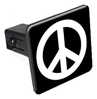 Graphics And More Peace Sign Remolque Enganche Inserte 2 