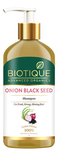 Biotique Champú De Semillas Negras De Cebolla 10.1 Fl Oz