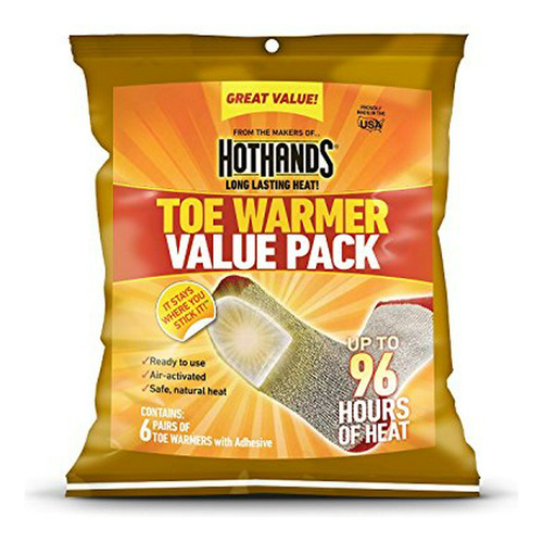 Hothands Adhesivo Toe Warmer 216 Par Value Pack.