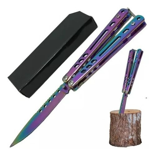 Cuchillo Navaja Mariposa Tactica Militar Camping Pesca