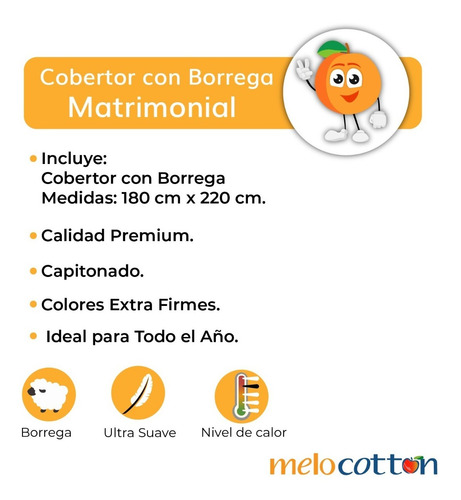 Imagen 6 de 9 de Cobertor Con Borrega Matrimonial Capitonado, Modelo A Elegir