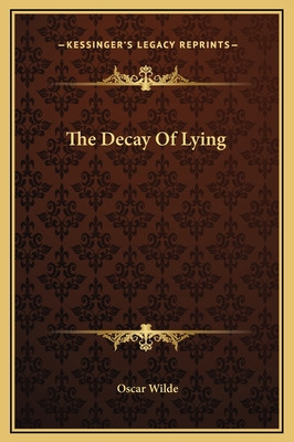 Libro The Decay Of Lying - Wilde, Oscar