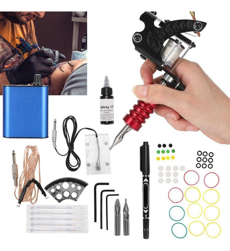 Imagen 6 de 9 de Kit De Máquina De Tatuar Pigmento