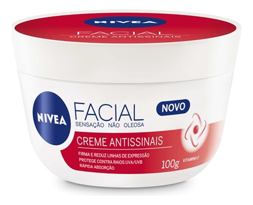 Creme Facial Nivea Antissinais - Sensação Não Oleosa 100g