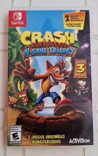 Crash Bandicoot  Nsane Trilogy - Nintendo Switch