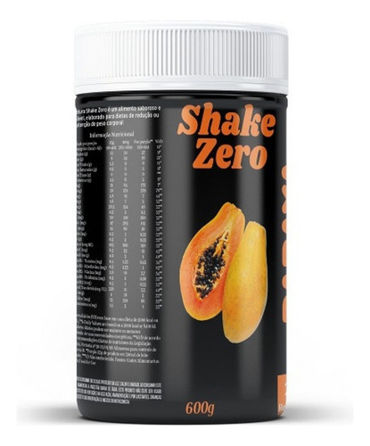 Shake Sabor Mamão Pote 600g Zero Lactose In Natura