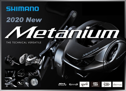 Nova Carretilha Shimano® Metanium Mgl 150xg 81:1 Mod:2020 Cor Chumbo