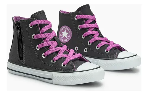 Tenis All Star Converse Infantil Side Ziper Canvas Classico