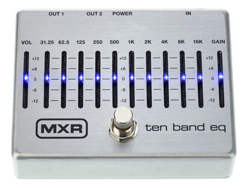 Pedal Ecualizador Mxr M-108s 10 Band Eq Silver