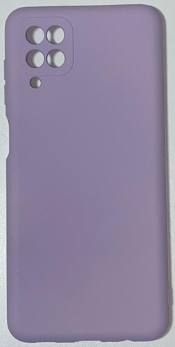 Funda de silicona aterciopelada para Samsung Galaxy A12 6.5, color morado