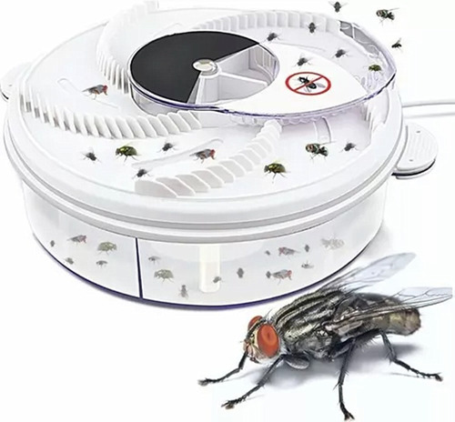 Trampa Automática Usb Giratoria Atrapa Moscas E Insectos