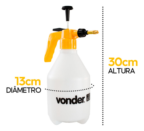 Pulverizador Manual 1,5 L Com Dosador Bico Regulável Vonder