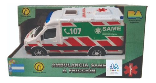 Ambulancia Same A Fricción Juguete Modelo Realista