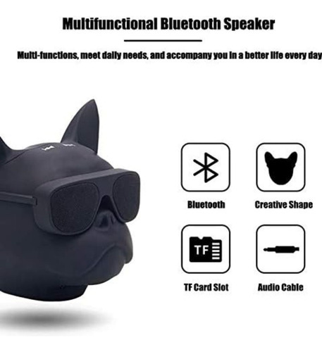 Parlante Altavoz Bluetooth Cabeza De Bulldog Frances