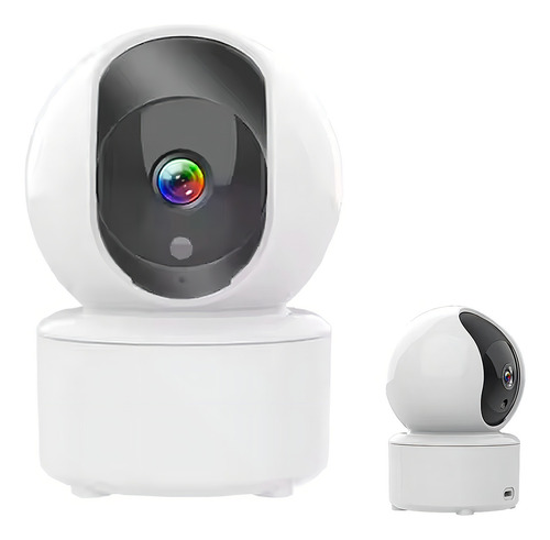 Câmera De Segurança Pan/tilt Giratória Com Rastreamento De Movimento E Wi-fi