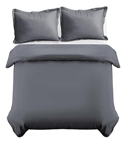 Moonlightfunda Nórdica Tamaño Queen Juego De Cama Gris - Sua