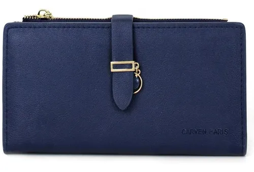 Billetera De Mujer Jolie Azul Carven