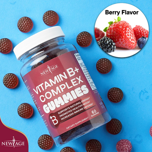 Gomitas Con Complejo De Vitamina B New Age Con B3, B5, B6, B