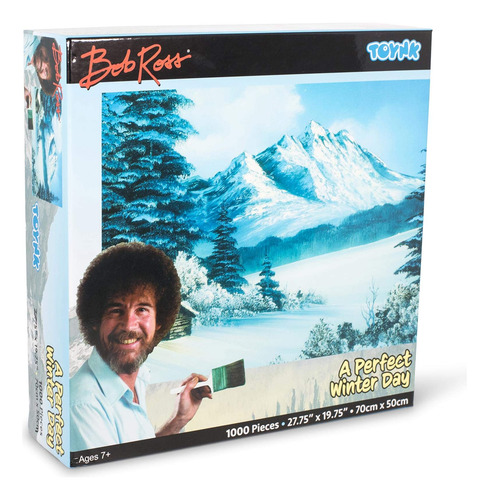 Rompecabezas Toynk Bob Ross A Perfect Winter Day, 1000 Pieza