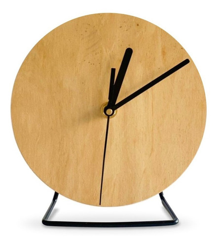Reloj De Escritorio De Madera. Diseño Escandinavo / Nórdico