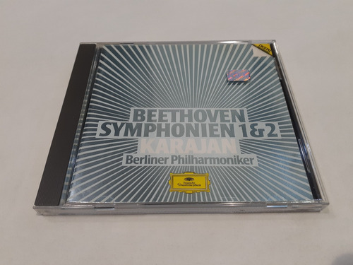 Beethoven: Symphonien 1 & 2, Karajan - Cd 1985 Alemania Ex (Usado)